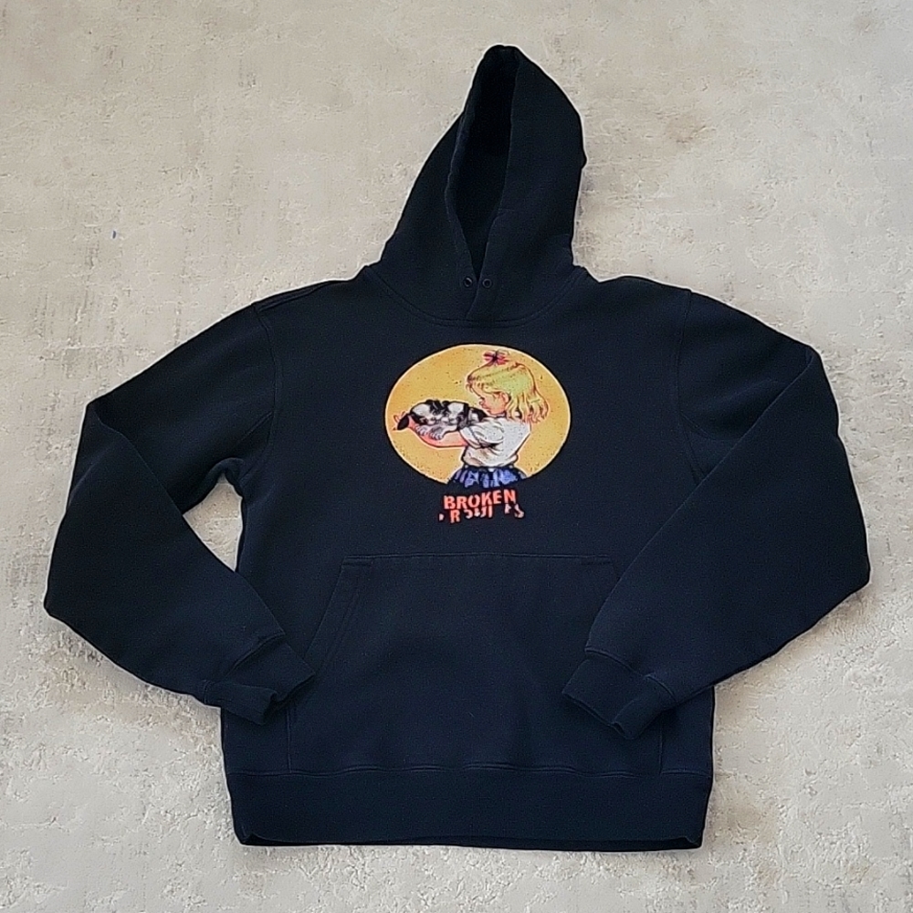 BROKEN PROMISES BLACK SWEATSHIRT HOODIE SIZE SMALL $65